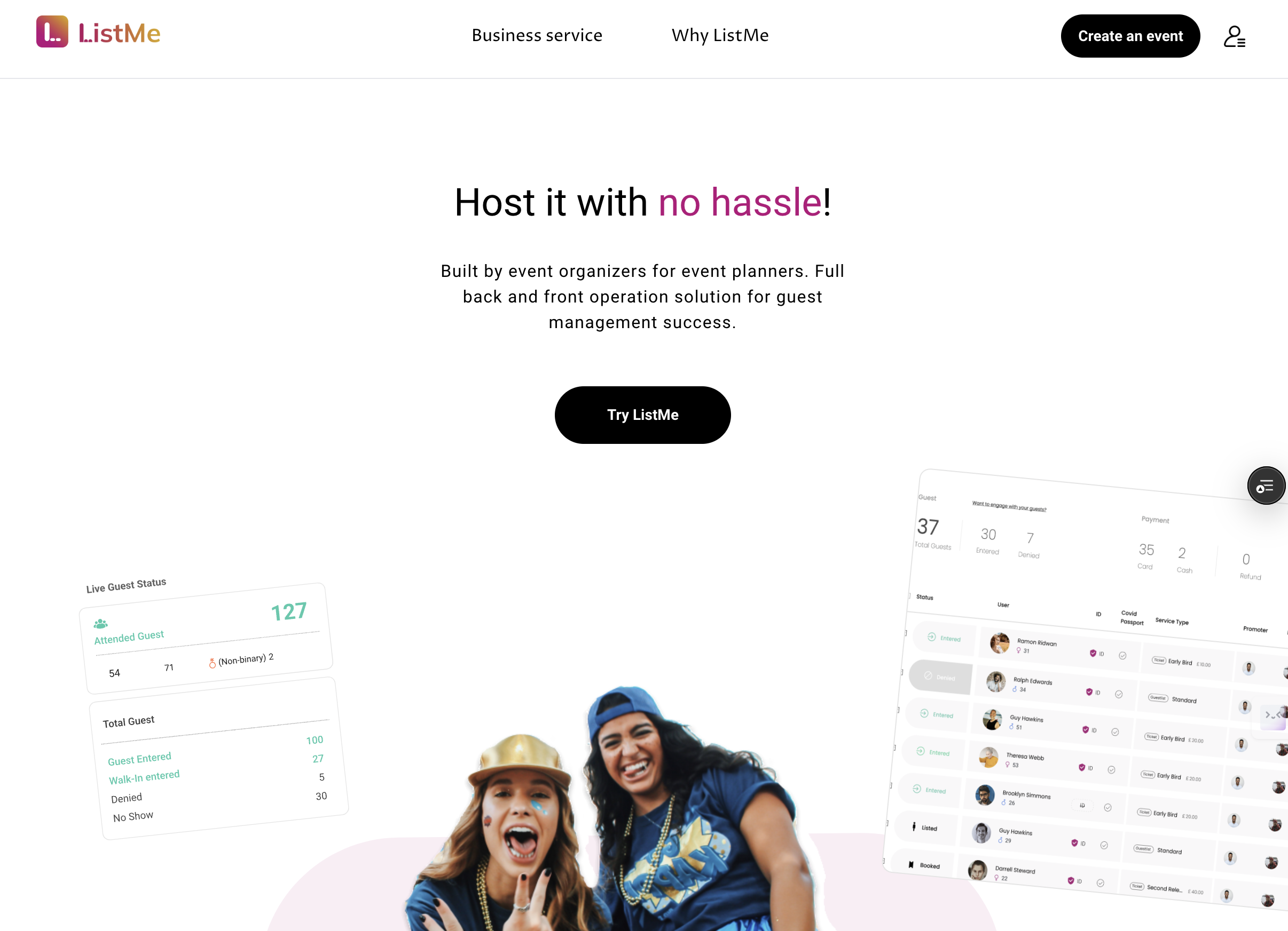 ListMe - Event Management