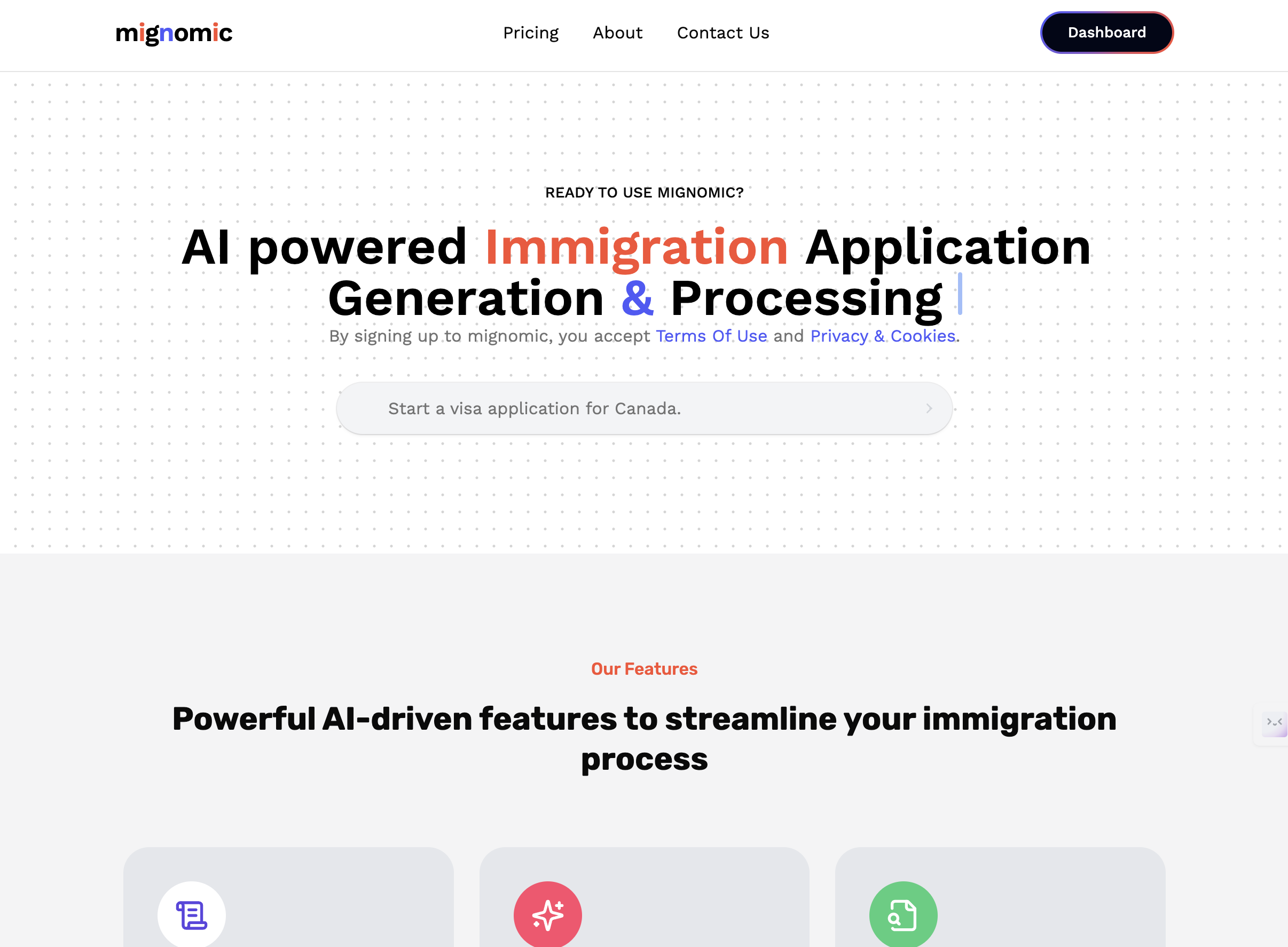 Mignomic - AI Immigration Platform